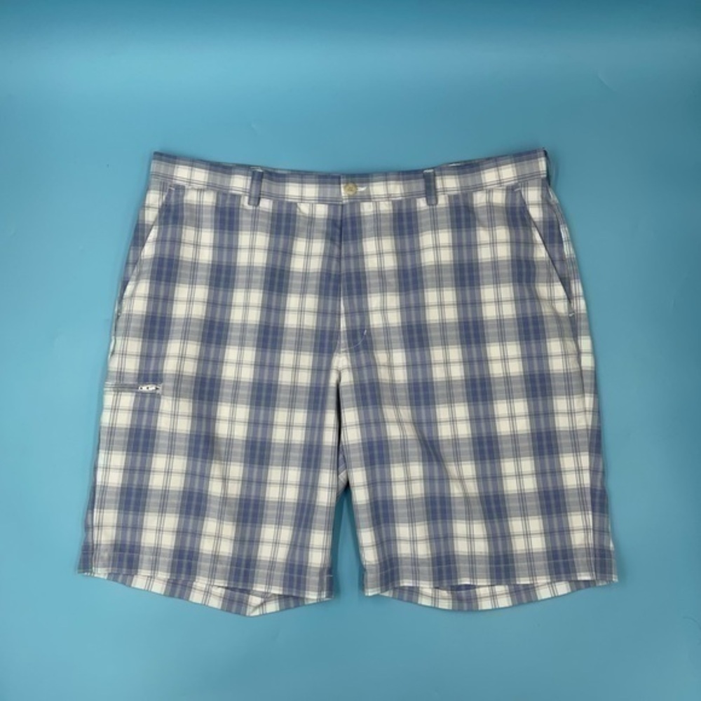 NWOT: Grand Slam Plaid Cargo-Style Shorts